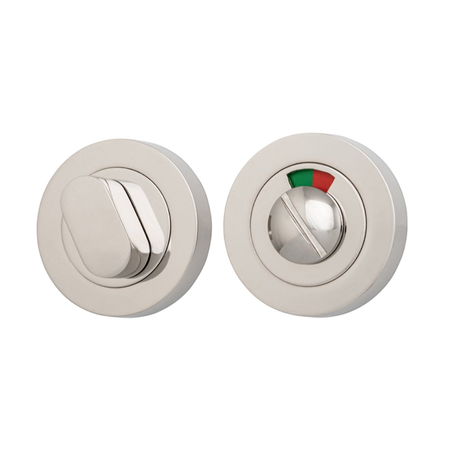 Iver Privacy Turn Oval with Indicator Concealed Fix Round Polished Nickel