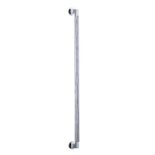 Iver Pull Handle Brunswick Knurled Polished Chrome L635mm