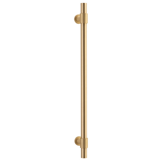 Iver Pull Handle Helsinki Brushed Brass CTC450mm