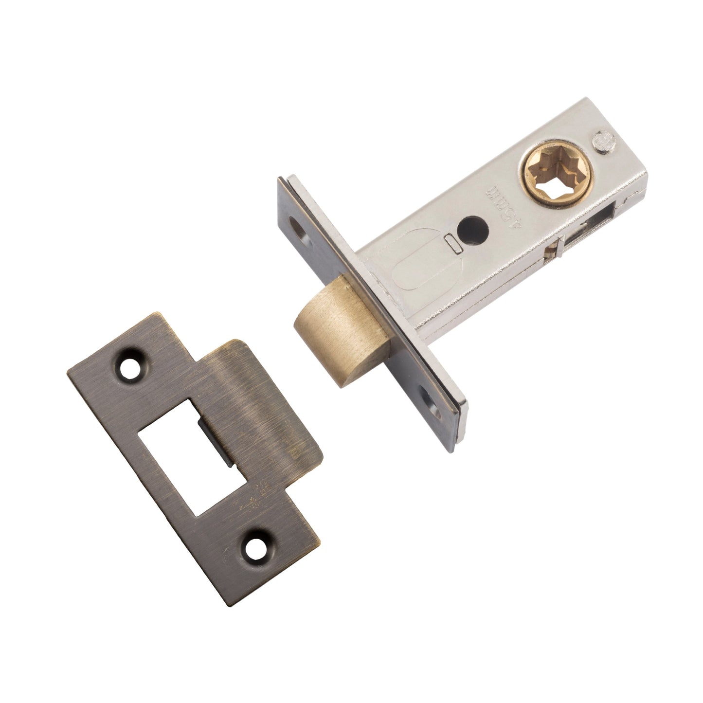 Iver Tube Latch Split Cam 'T' Striker Signature Brass Backset 45mm