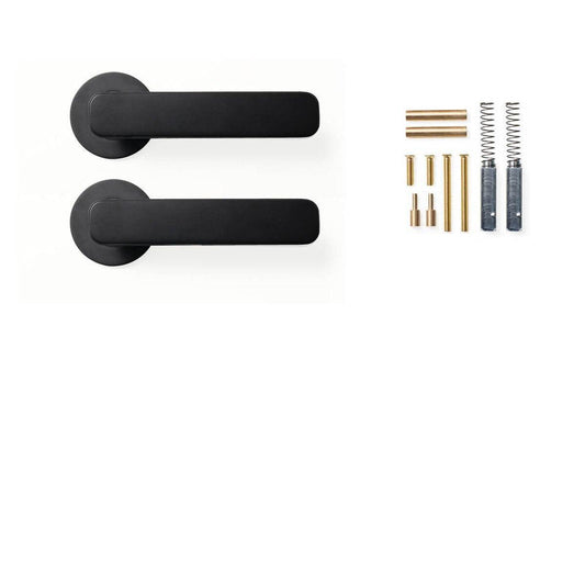 Momo Aspen Door Handle Set Matt Black