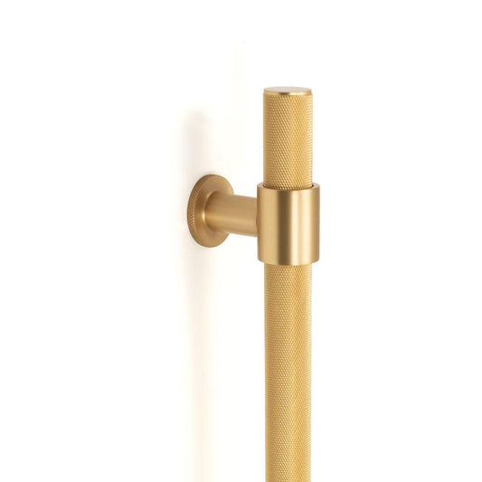 Momo Belgravia 416mm Door Pull Handle Brushed Satin Brass