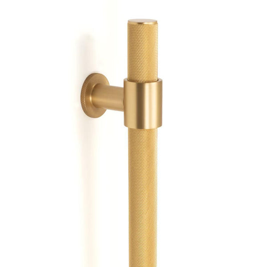 Momo Belgravia Entry Door Pull Handle Brushed Satin Brass