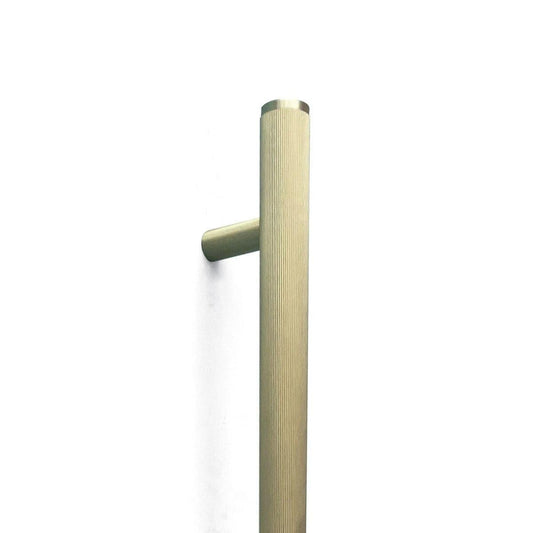 Momo Bellevue Lined Door Pull Handle Brushed Satin Brass
