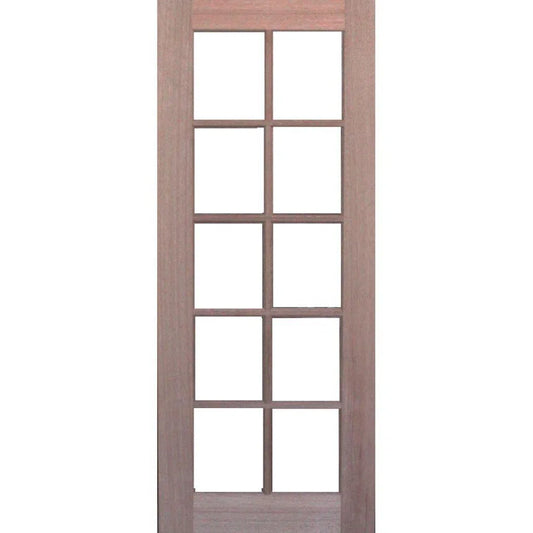 Solid Exterior 10 Glass Panel French Door