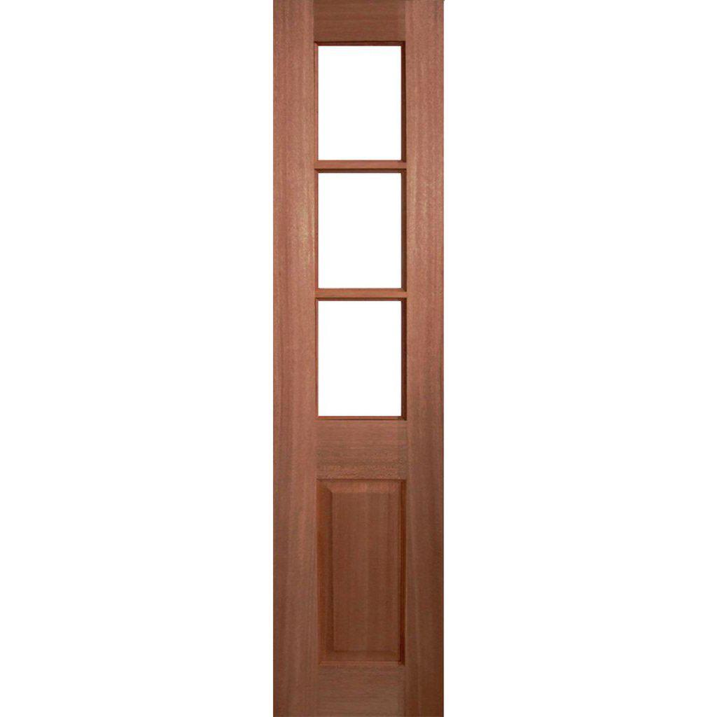 Solid Exterior 3 Glass Panel French Door Sidelight