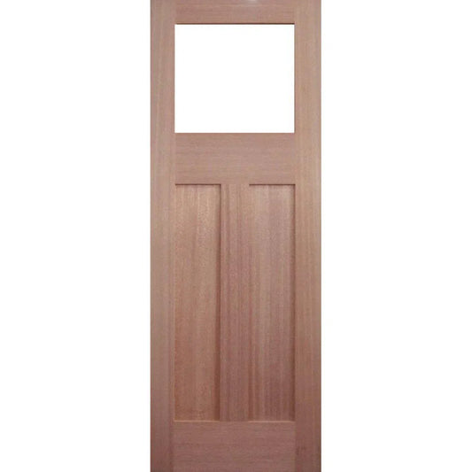 Solid Exterior 3 Panel Glass Door