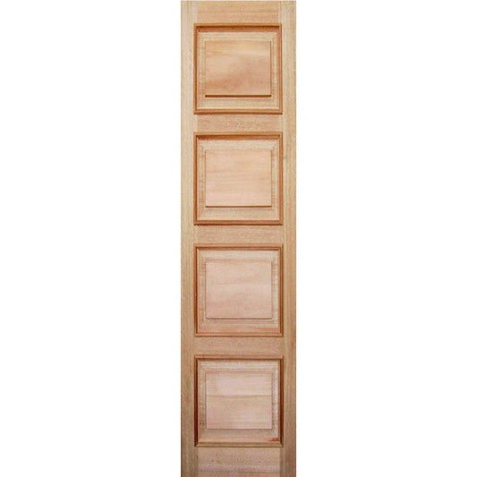 Solid Exterior 4 Panel Cricket Bat & Heavy Side Light