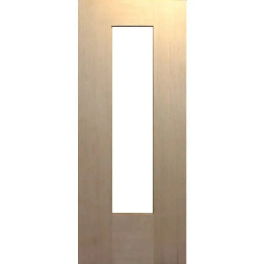 Solid Exterior Bush Fire 1 Vertical Glass Panel Door