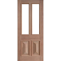 Solid Exterior Cricket Bat And Heavy Moulding Glass Panel Door