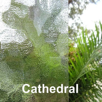 Solid Exterior Horizontal 4 Glass Panel Door