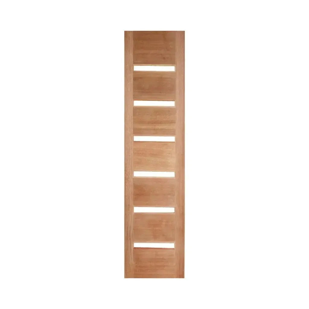 Solid Exterior Horizontal 6 Glass Panel Sidelight