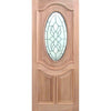 Solid Exterior Triple Glazed Leadlight Door With Heavy Moulding