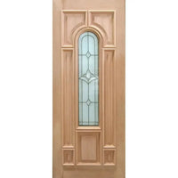 Solid Exterior Triple Glazed Leadlight Doors With Heavy Moulding