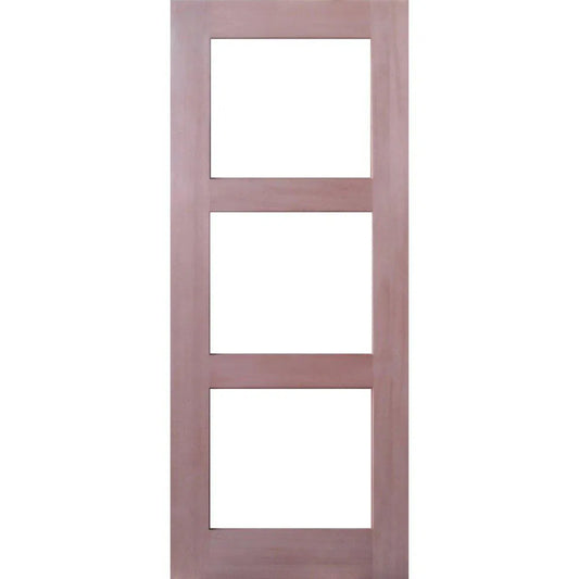 Solid Interior 3 Glass Panel Door