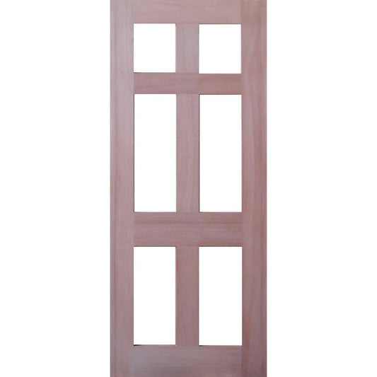 Solid Interior 6 Glass Panel Door