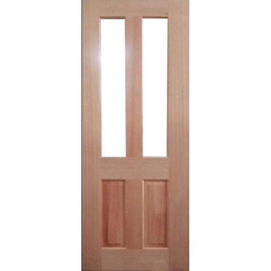 Solid Interior Classic Glass 4 Panel Door