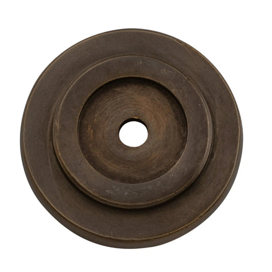 Tradco Backplate For Domed Cupboard Knob Antique Brass D38mm