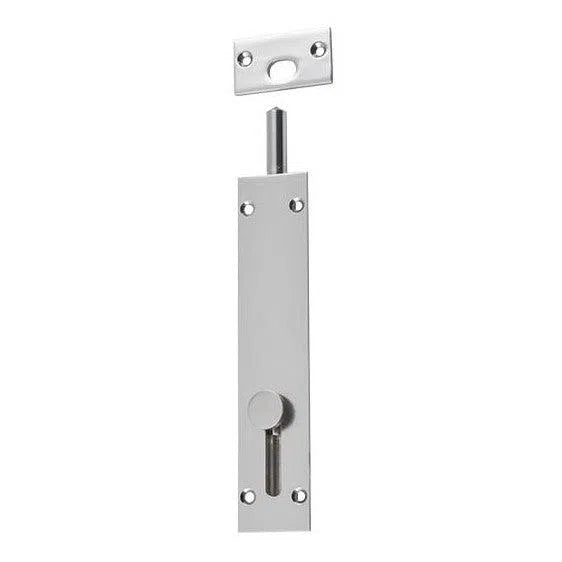 Tradco Barrel Bolt Reverse Satin Nickel L150mm