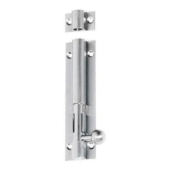 Tradco Barrel Bolt Satin Chrome L100mm