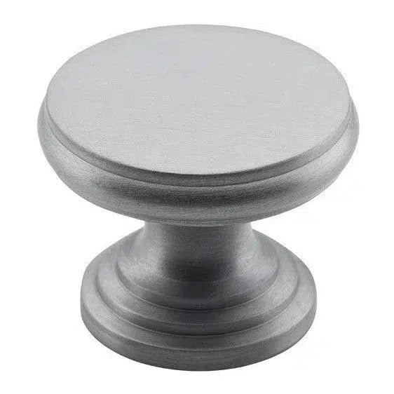Tradco Cupboard Knob Flat Satin Chrome D32xP23mm