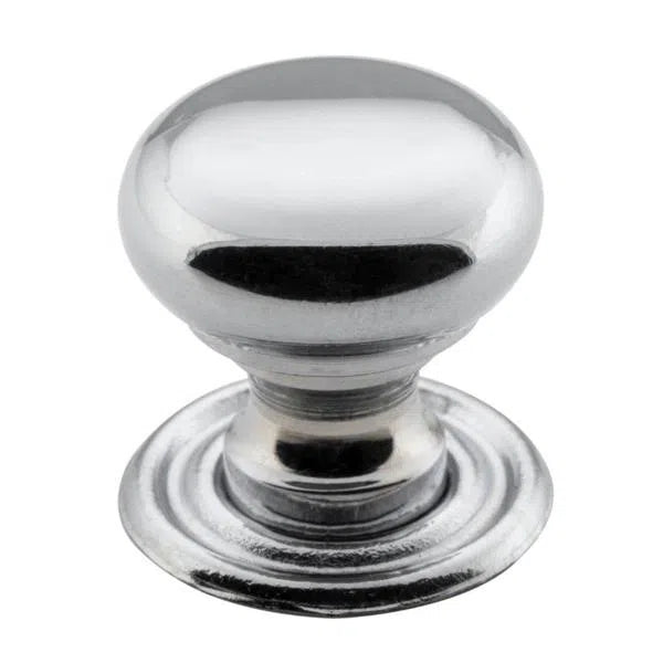 Tradco Cupboard Knob Sheet Brass Chrome Plated D19xP19mm
