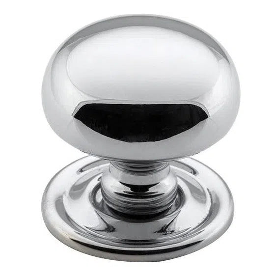 Tradco Cupboard Knob Sheet Brass Chrome Plated D32xP28mm