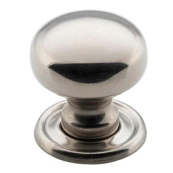 Tradco Cupboard Knob Sheet Brass Polished Nickel D25xP27mm