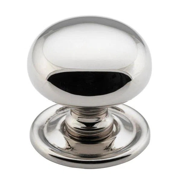 Tradco Cupboard Knob Sheet Brass Polished Nickel D32xP28mm