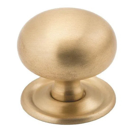 Tradco Cupboard Knob Sheet Brass Satin Brass D38xP35mm
