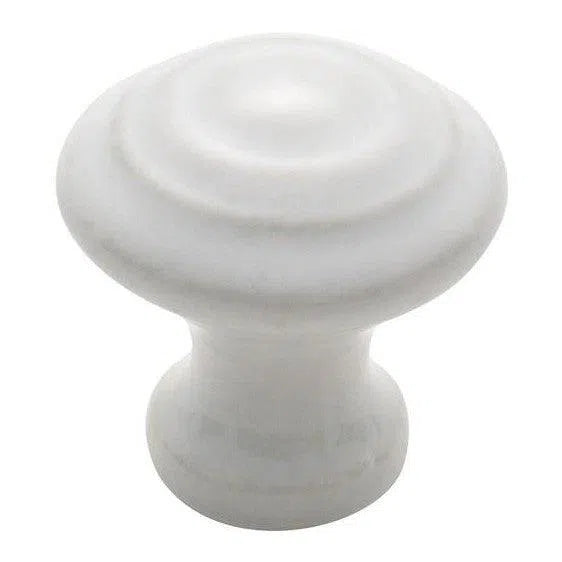 Tradco Cupboard Knob White Porcelain Domed D25xP30mm