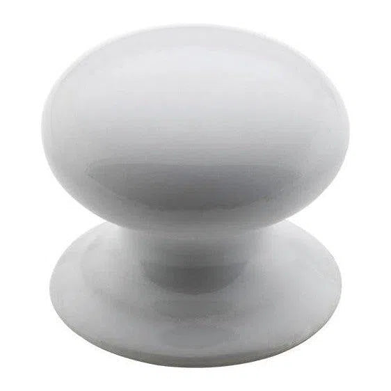Tradco Cupboard Knob White Porcelain Round D35xP31mm