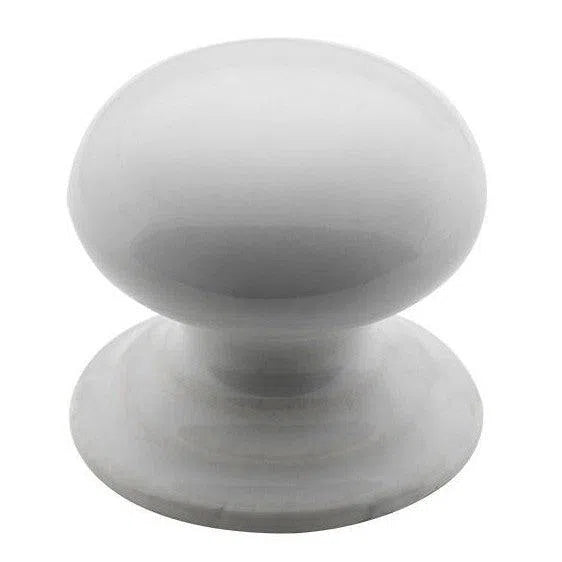 Tradco Cupboard Knob White Porcelain Round D38xP37mm
