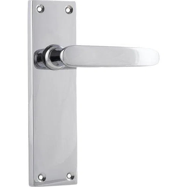 Tradco Door Handle Balmoral Latch Pair Chrome Plated