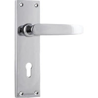 Tradco Door Handle Balmoral Lock Pair Chrome Plated