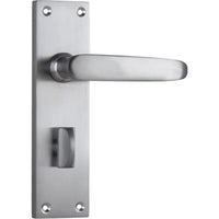 Tradco Door Handle Balmoral Privacy Pair Satin Chrome