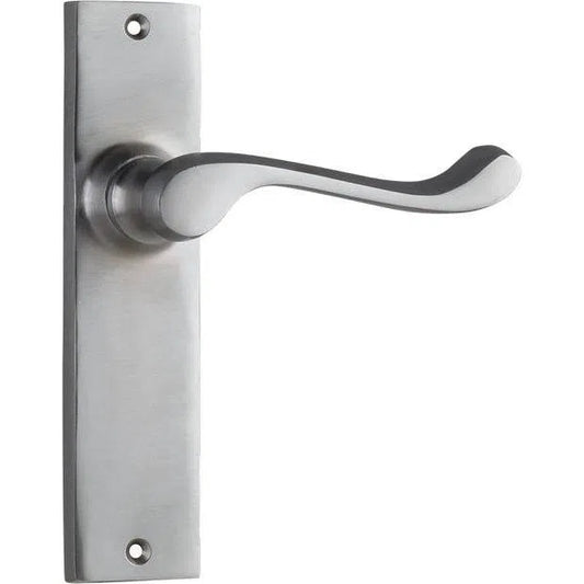 Tradco Door Handle Fremantle Latch Pair Satin Chrome