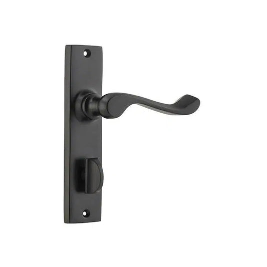 Tradco Door Handle Fremantle Privacy Pair Matt Black