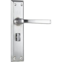 Tradco Door Handle Menton Privacy Pair Satin Chrome