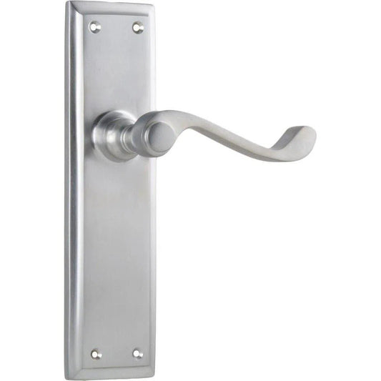 Tradco Door Handle Milton Latch Pair Satin Chrome