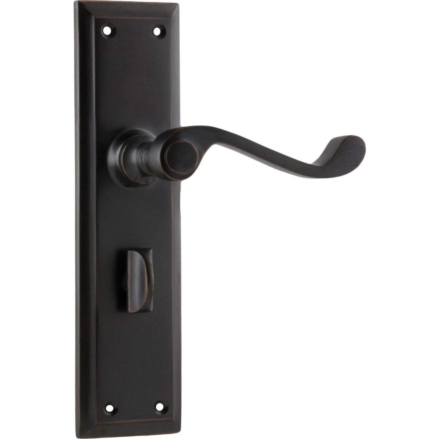 Tradco Door Handle Milton Privacy Pair Antique Copper