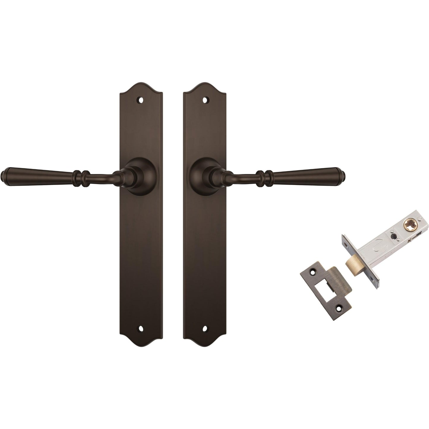 Tradco Door Handle Reims Antique Brass Passage Set