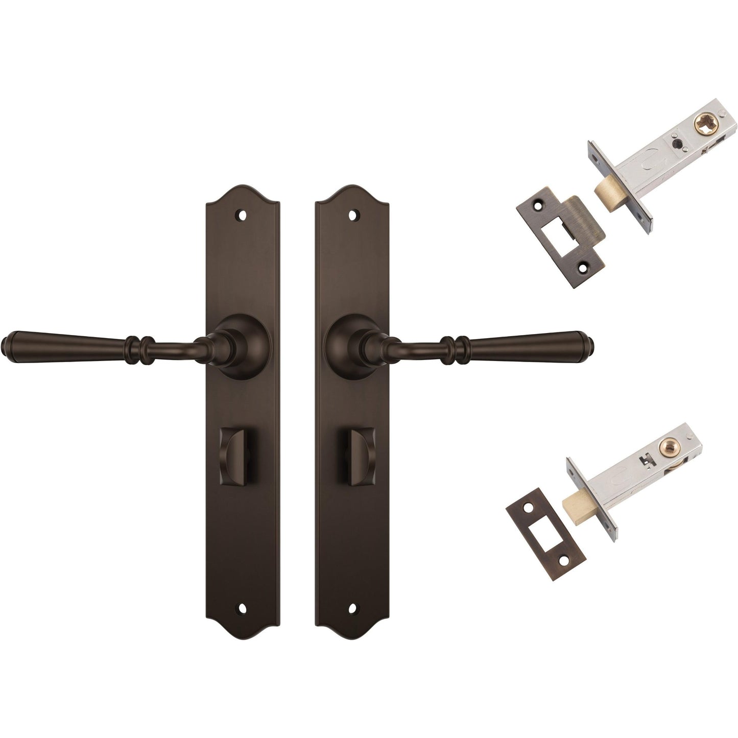 Tradco Door Handle Reims Antique Brass Privacy Set