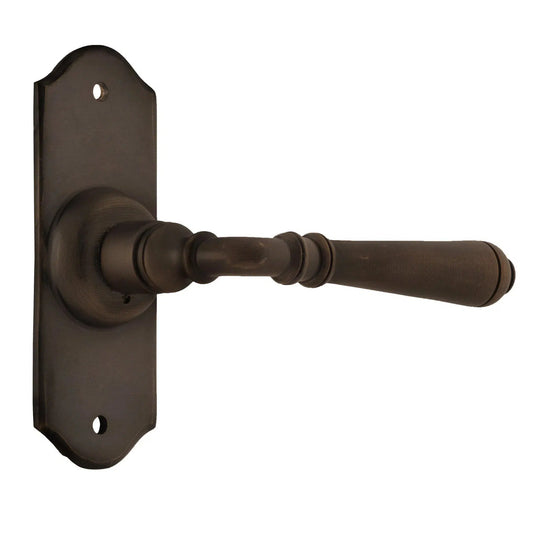 Tradco Door Handle Reims Latch Pair Antique Brass