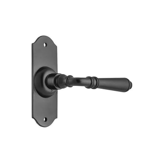 Tradco Door Handle Reims Latch Pair Matt Black
