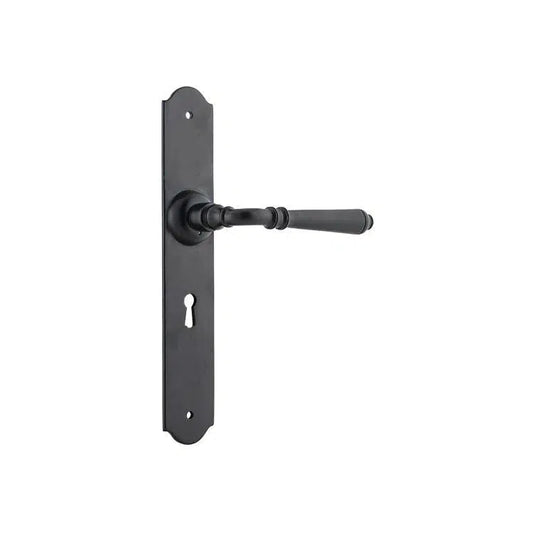 Tradco Door Handle Reims Lock Pair Matt Black
