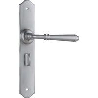 Tradco Door Handle Reims Privacy Pair Satin Chrome