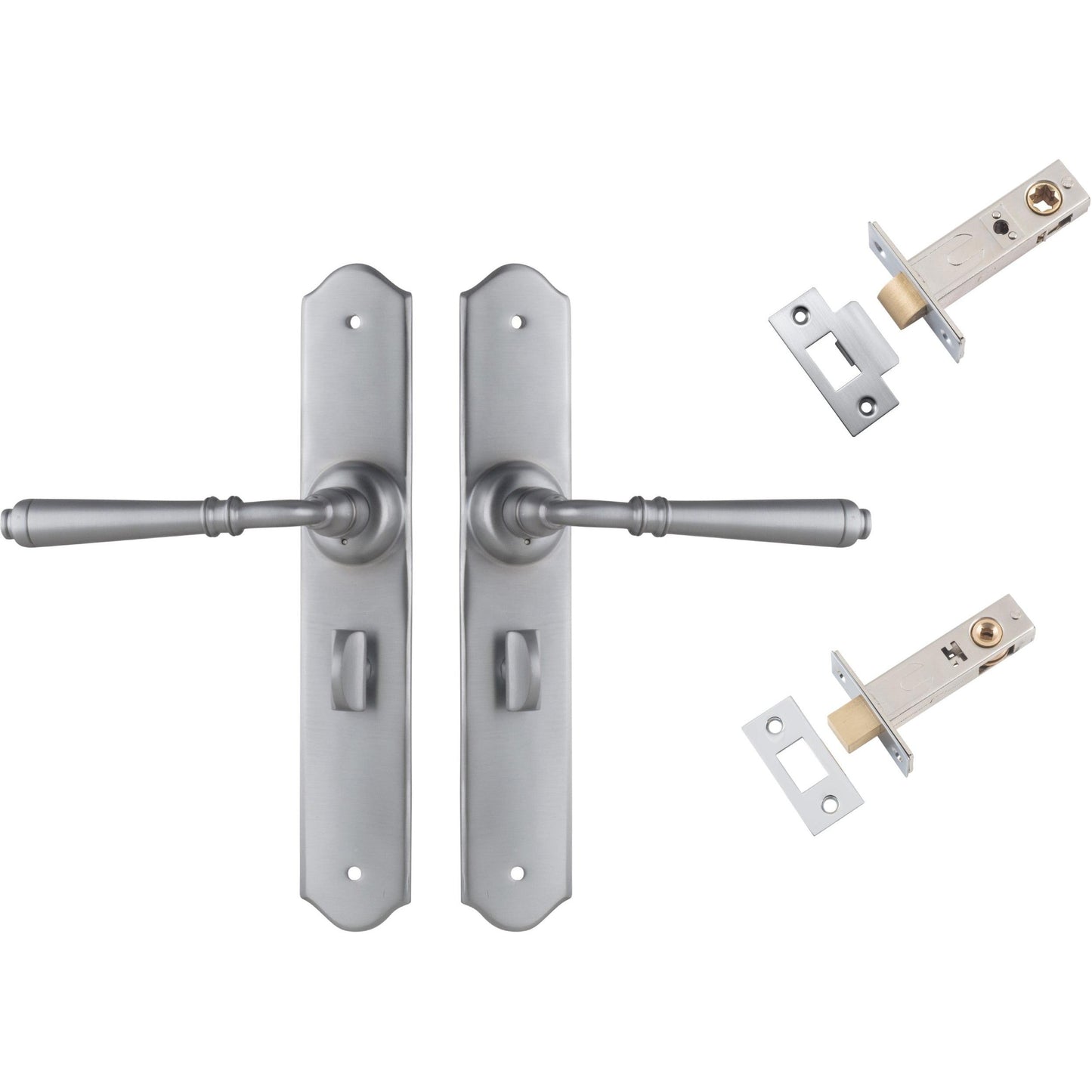 Tradco Door Handle Reims Satin Chrome Privacy Set