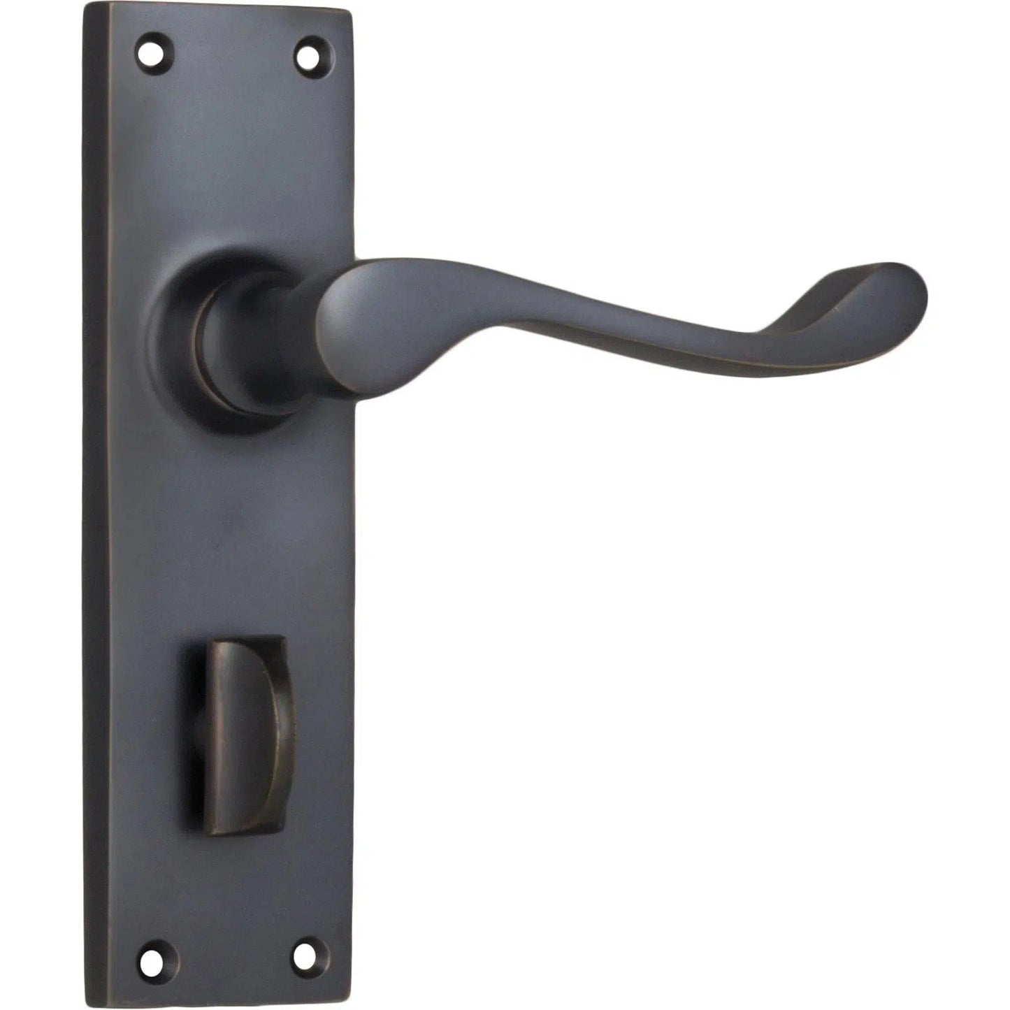 Tradco Door Handle Victorian Privacy Pair Antique Copper