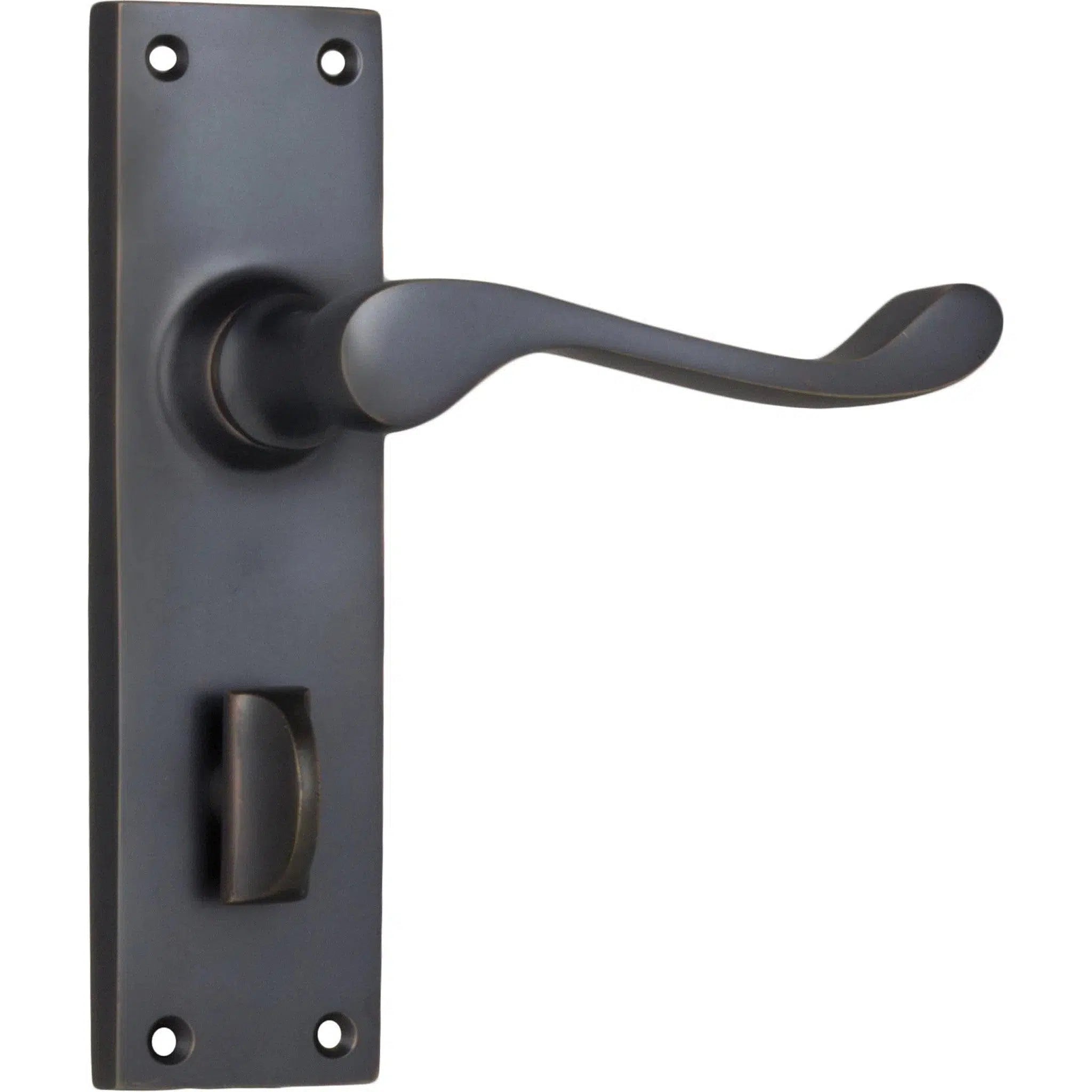 Tradco Door Handle Victorian Privacy Pair Antique Copper